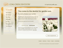 Tablet Screenshot of coalcreekdentistry.com
